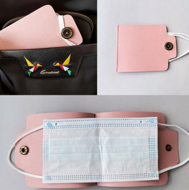Custom Logo Square Leather Mask Storage Clip | Premium Corporate Gifts and Custom Gifts