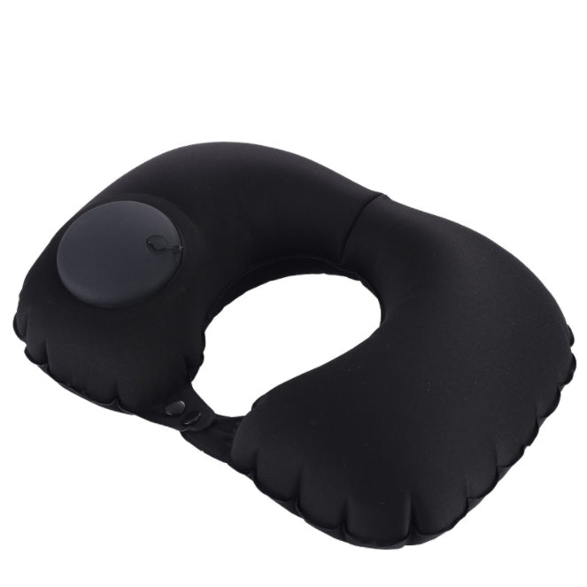 Custom Logo Press-type inflatable neck pillow (milk shredded) | Premium Corporate Gifts and Custom Gifts