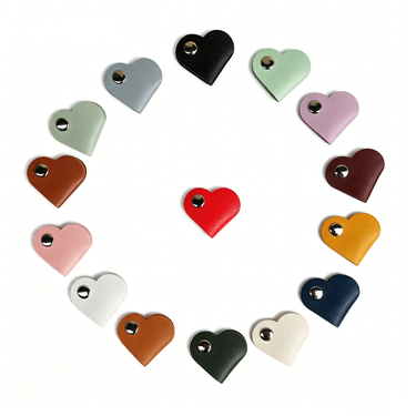 Custom Logo leather heart cable organizer | Premium Corporate Gifts and Custom Gifts