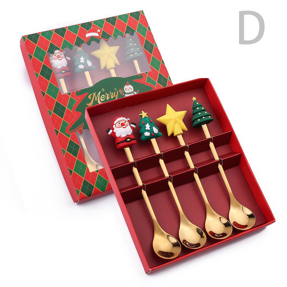 Custom Logo Christmas Stainless Steel Tableware Set | Premium Corporate Gifts and Custom Gifts