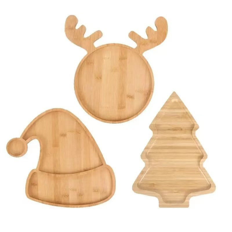 Custom Logo Christmas Wooden Snack Tray | Premium Corporate Gifts and Custom Gifts