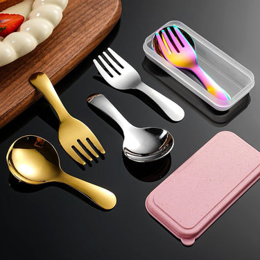 Custom Logo Mini eco-friendly cutlery set (2-piece set) | Premium Corporate Gifts and Custom Gifts
