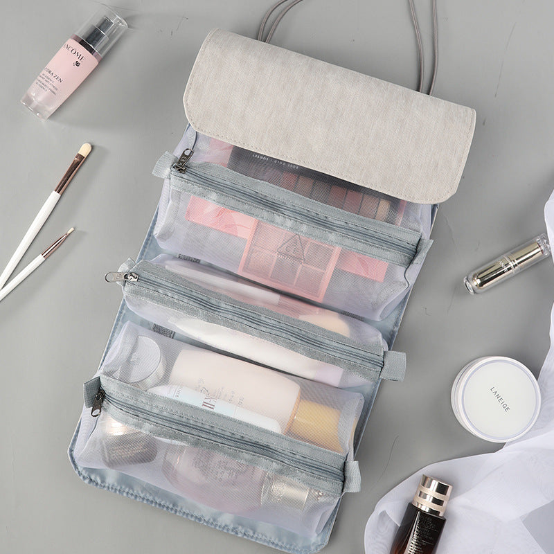 Custom Logo ins-style travel large capacity four-in-one cosmetic bag | Premium Corporate Gifts and Custom Gifts