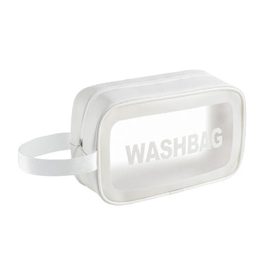 Custom Logo Travel White Large Capacity Toiletry Bag | Premium Corporate Gifts and Custom Gifts