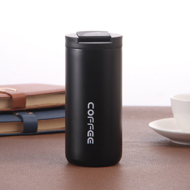 Custom Logo Double-layer direct drinking coffee cup car leisure thermos cup | Premium Corporate Gifts and Custom Gifts