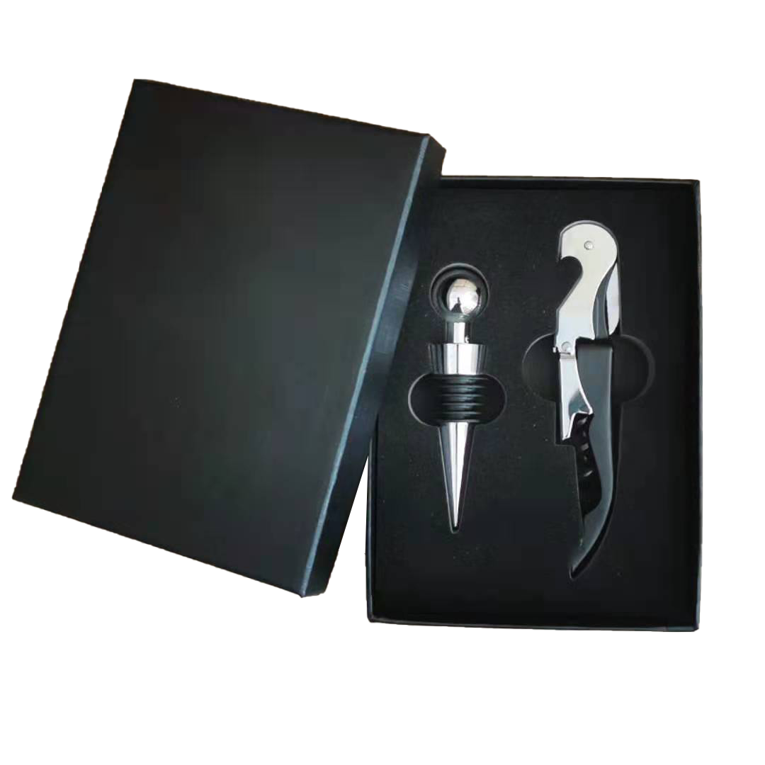 Custom Logo Red wine corkscrew two-piece gift box | Premium Corporate Gifts and Custom Gifts