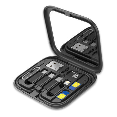 Custom Logo Small square multi-functional data cable storage box | Premium Corporate Gifts and Custom Gifts