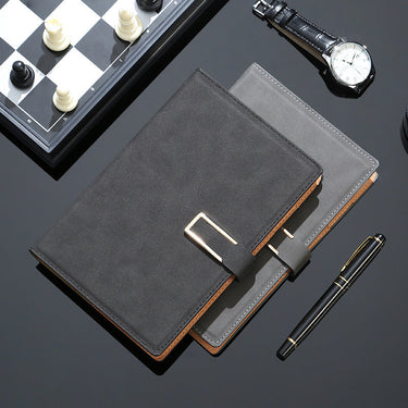 Custom Logo Faux leather U-buckle notebook | Premium Corporate Gifts and Custom Gifts