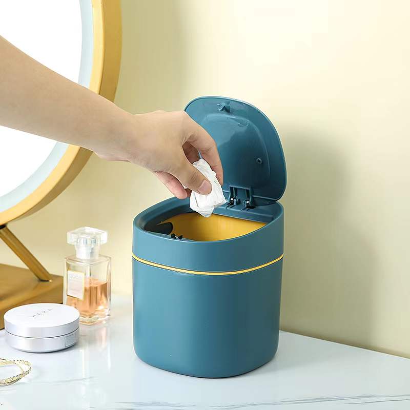Custom Logo Elegant Mini Table Trash Can | Premium Corporate Gifts and Custom Gifts