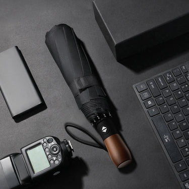 Custom Logo High-end log handle automatic umbrella | Premium Corporate Gifts and Custom Gifts