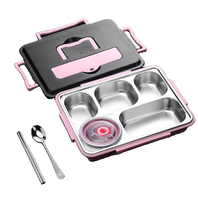 Custom Logo Stainless Steel Multi-Compartment Bento Box | Premium Corporate Gifts and Custom Gifts