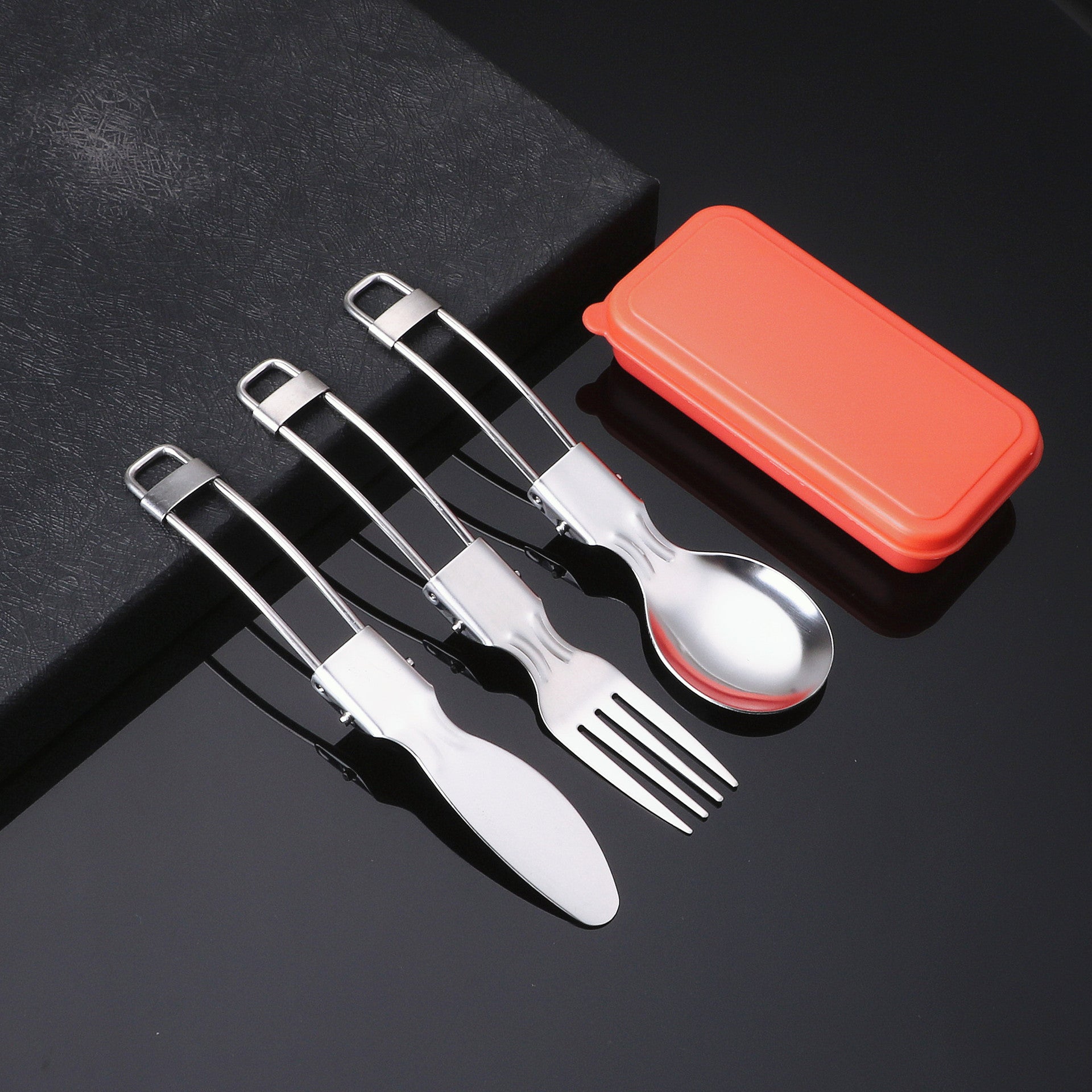 Custom Logo Eco-friendly Wheat Box Folding Stainless Steel Cutlery Cover | Premium Corporate Gifts and Custom Gifts