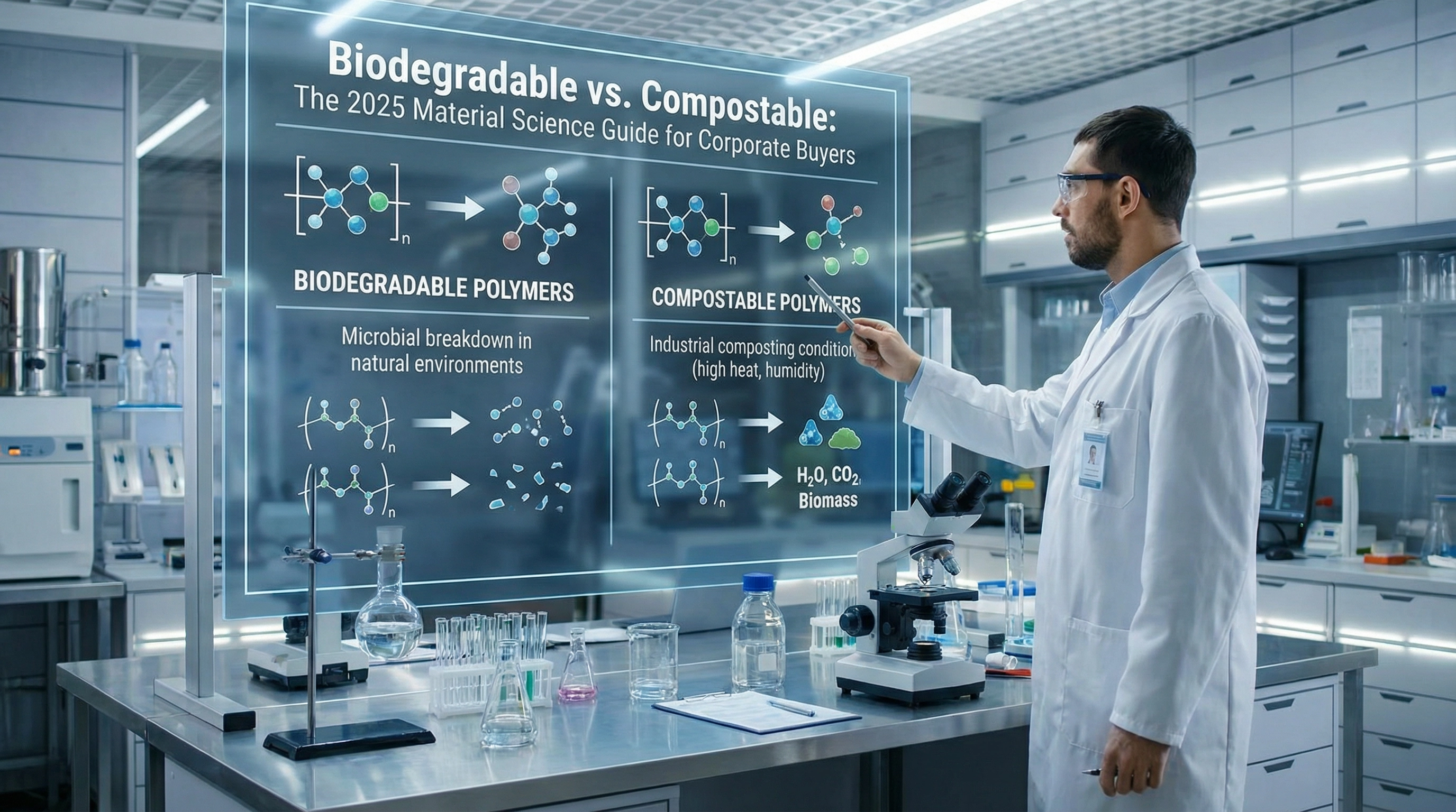 Biodegradable vs. Compostable: The 2025 Material Science Guide for Corporate Buyers