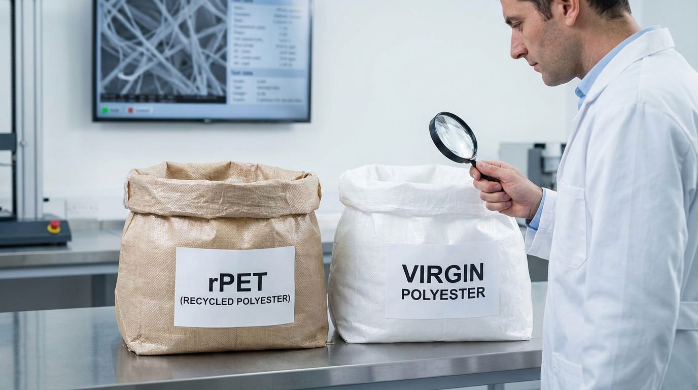 Comparative Analysis of rPET vs. Virgin Polyester in Heavy-Duty Industrial Bags