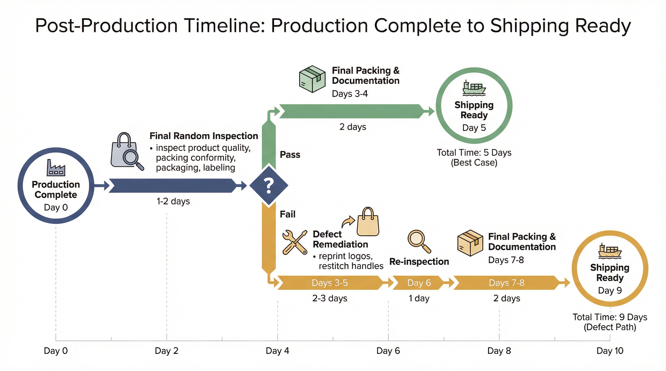 When Production Completes On Schedule But Shipping Still Starts Late: The Quality Control Timeline Compression