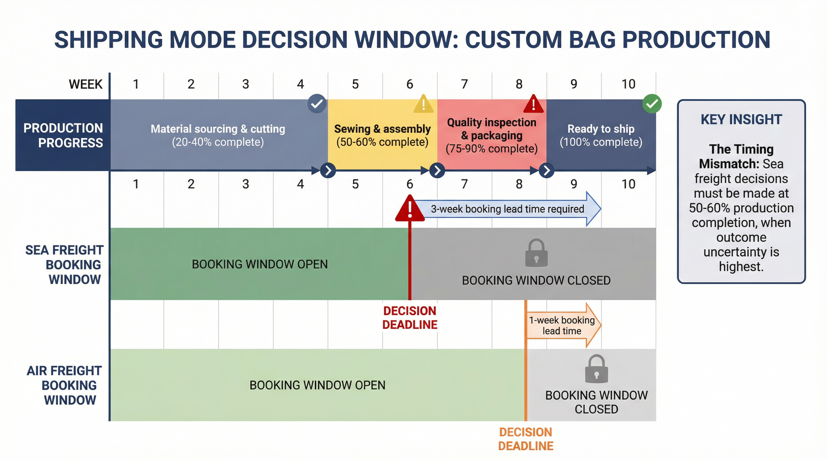 The Shipping Mode Decision Window in Custom Reusable Bag Production