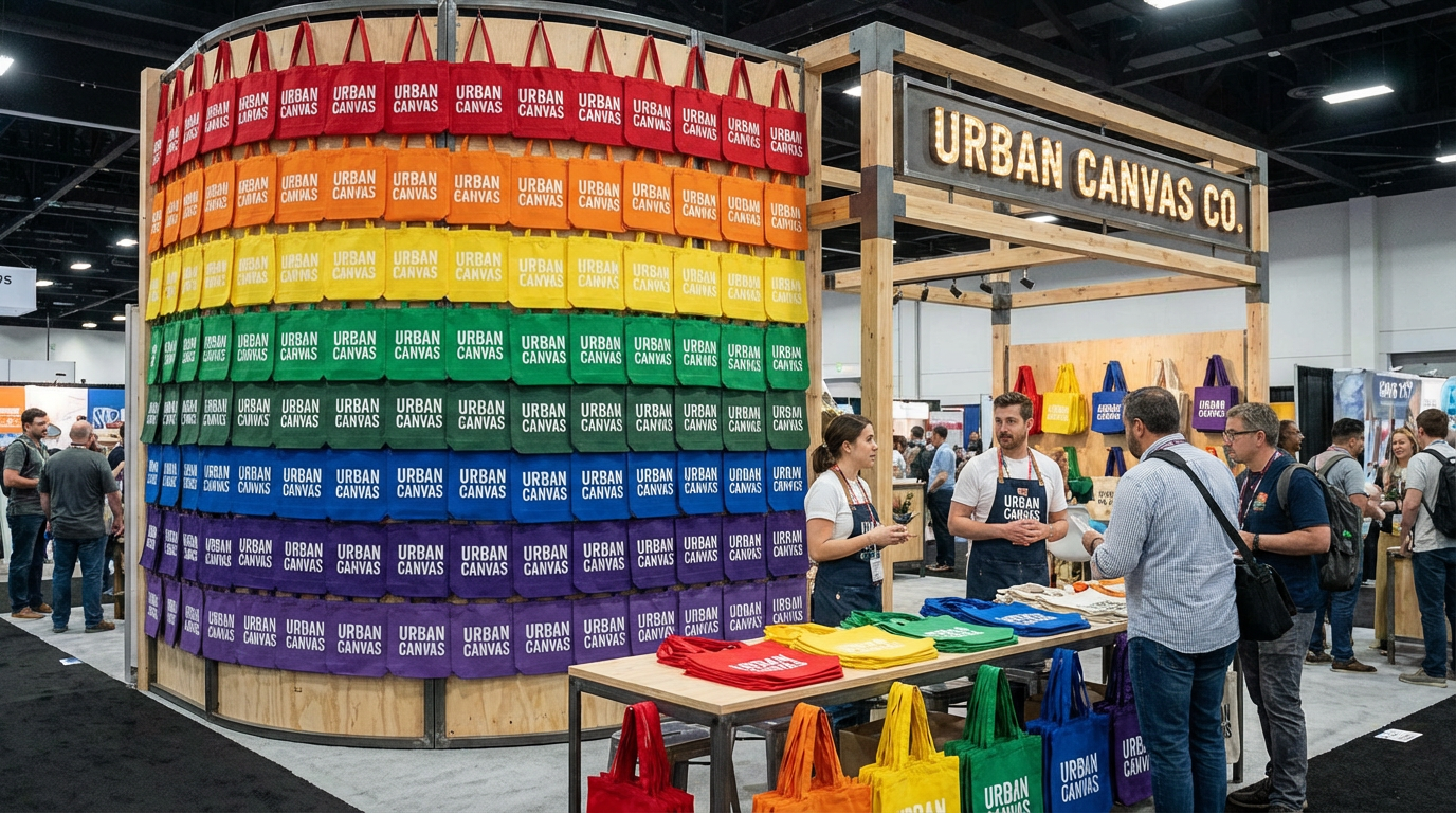 Trade Show Booth Design: Integrating Swag into Your Visuals for Maximum Impact